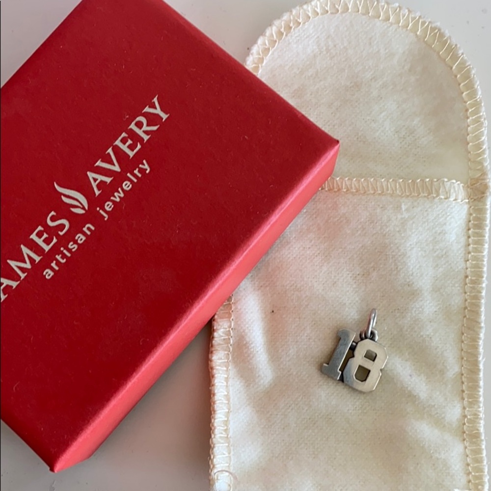 James Avery #18 charm
